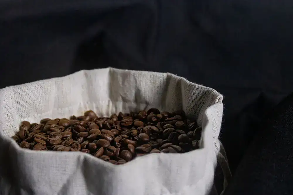 Hearth Blend medium roast coffee bag